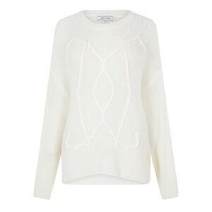 Jack Wills Womens/Ladies Cable Knit Regular Sweater / Cream